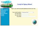 Tablet Screenshot of login.camplink.net